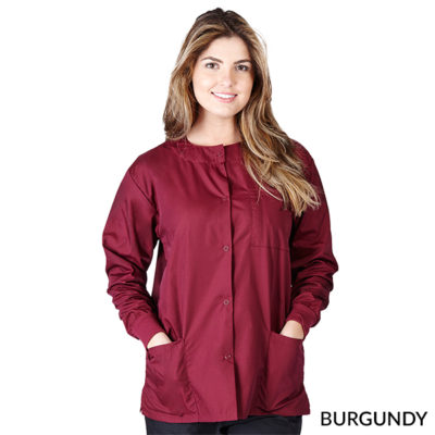 Unisex Warm-Up Jacket Burgundy