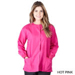 Unisex Warm-Up Jacket Hot Pink