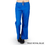 Two Tone Cargo Flare Pants Royal Blue