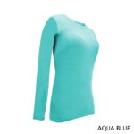 Long Sleeve T-Shirt Aqua Blue