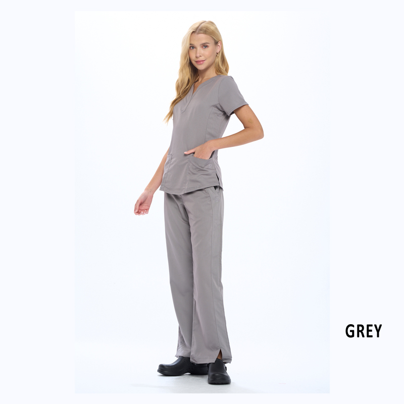 Natural Uniforms Women's Ultra Soft Drop-Neck Uniform Top and Pant Set 8200-9200 