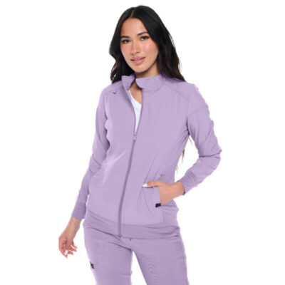 MONARCH WOMEN'S PREMIUM STRETCH ZIPPERED WARM-UP JACKET (STYLE# 3101)